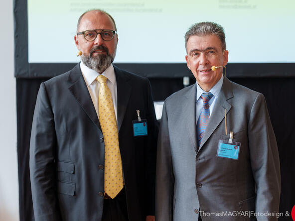 Jürgen Laky mit Prof. Dr. Lessiak 